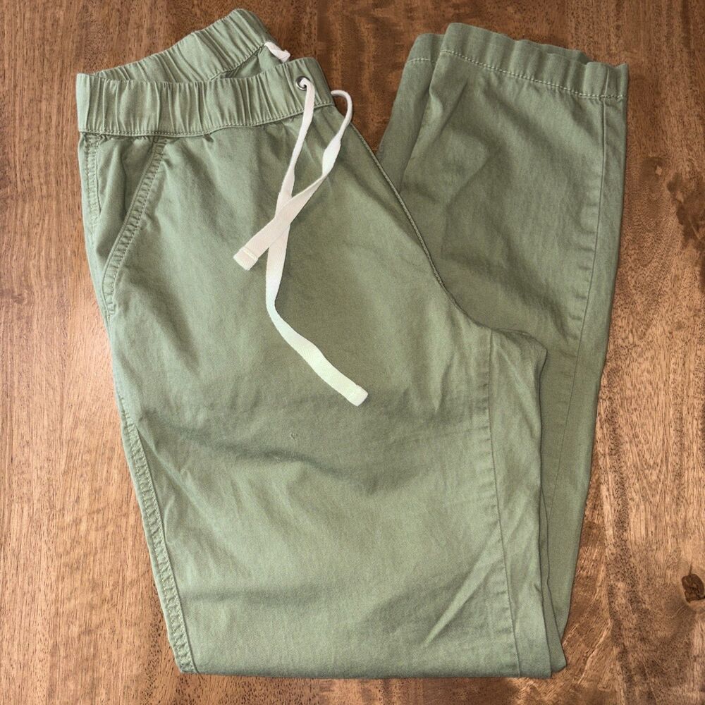 Pact Daily Twill Pull On Pants Olive Green Women’s Small, Pre Owned, EUC.